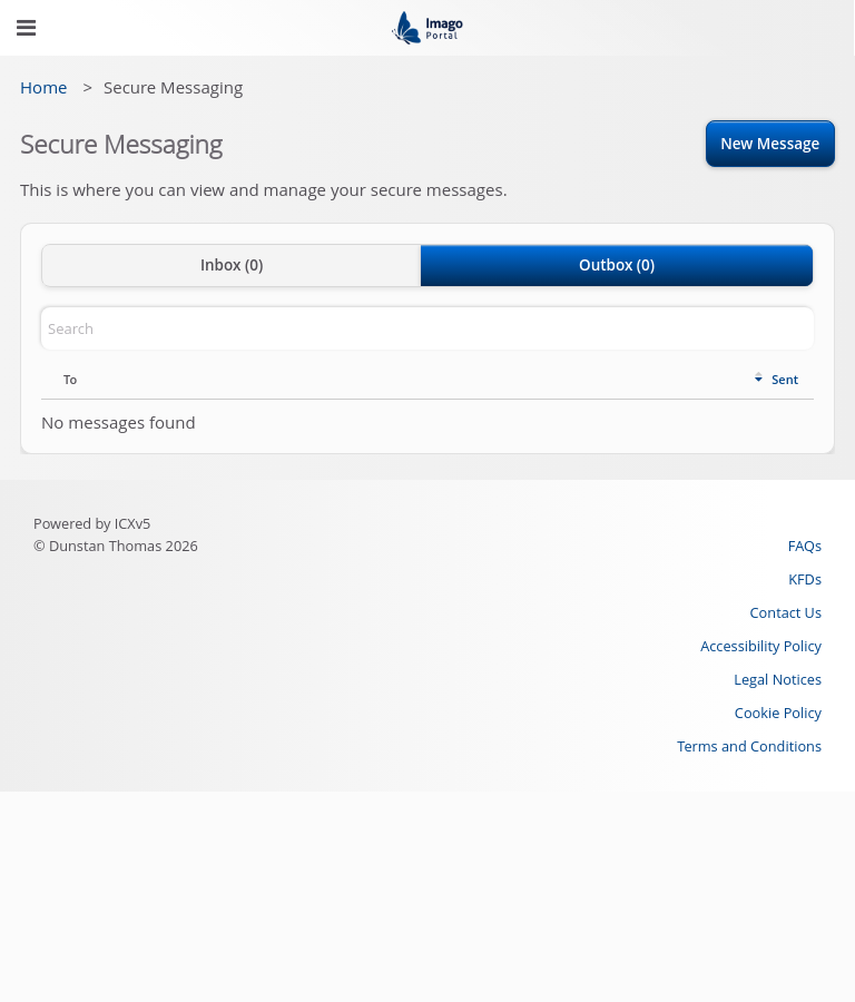 SecureMessaging > 02 Main view - EMPTY > Outbox - selected state